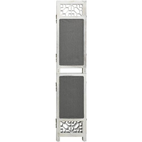 Maison Chic Paravan - Sobne pregrade 3-delni siv 105x165 cm blago, (22111558) Cene
