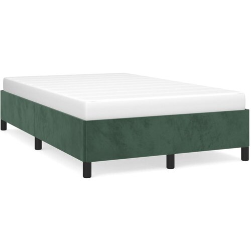 VidaXL Okvir kreveta tamnozeleni 120 x 190 cm bar&amp;scaron;unasti Slike