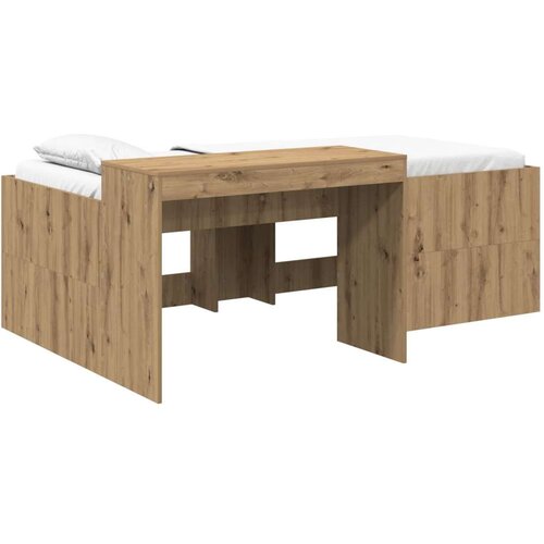  Krevet za djecu s visokim okvirom i stolom Hrast artisan - Hrast artisan 80 x 200 cm Cijene