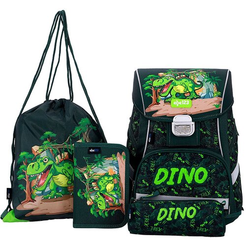 ABC123 Prvo&amp;scaron;olski set Zeleni Dino (4-delni) Slike
