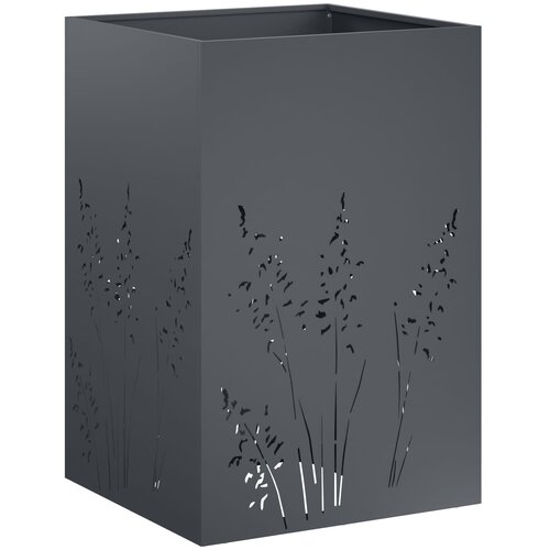  Vrtna saksija 2 kom. Antracit 50 x 50 x 75 cm Čelična vrata Slike
