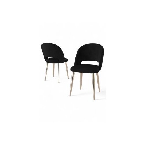 Hanah home set stolica (4 komada) pane black chrome Cene