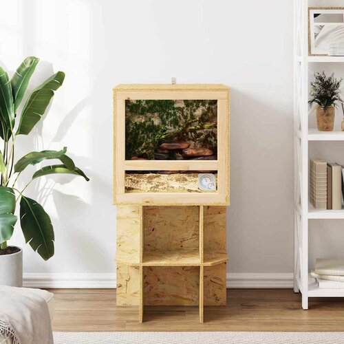  Terarij Smeđa 50 x 50 x 50 cm OSB Slike