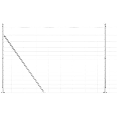 vidaXL Pašna ograja srebrna 25 x 1.6 m Pocinkano jeklo, (5000096752) Cene