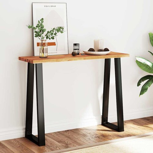 Konzolni stol sa živim rubom 110x35x80 cm masivno drvo bagrema Cene