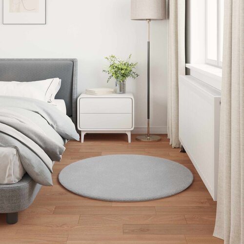  Protuklizni tepih od umjetnog zečjeg krzna OLITE Siva &amp;Oslash; 80 cm Slike