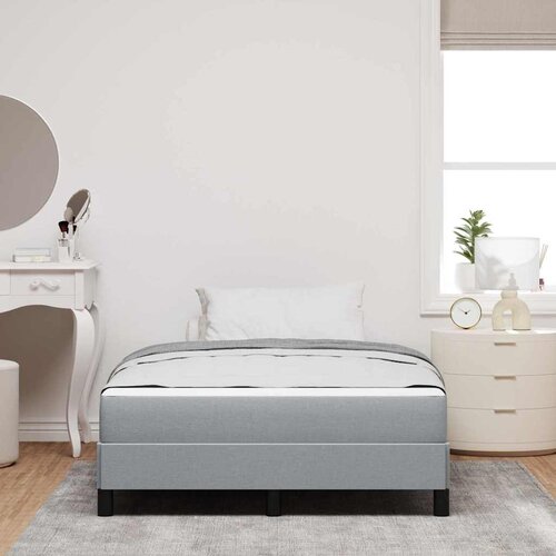  s opruga kutije Svijetlo siva 120 x 190 cm tkanina Slike