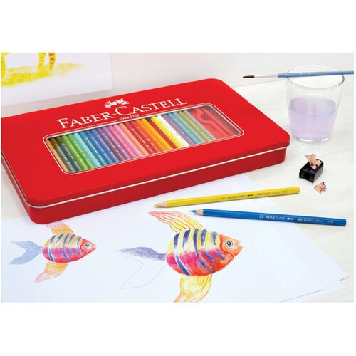  Barvice lesene 60barv kovinska &amp;scaron;katla faber castell 115894 Slike