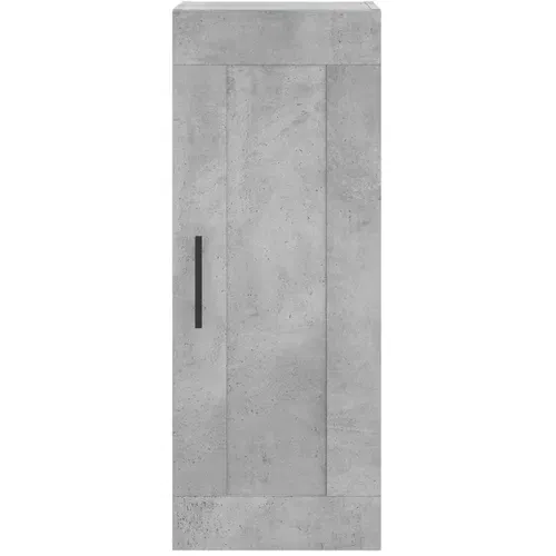  Visoka komoda siva betona 34,5x34x180 cm od konstruiranog drva