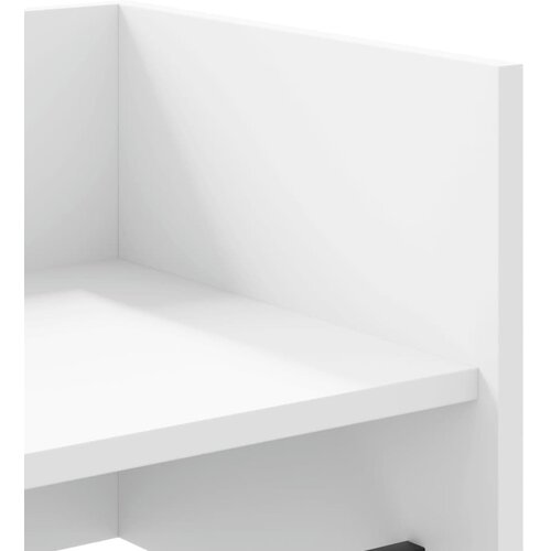  Zidna polica bijela 70,5 x 35 x 30,5 cm od konstruiranog drva Slike