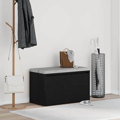  Klupa za hodnik Crni hrast 80 x 40 x 45 cm Konstruirano drvo Cijene