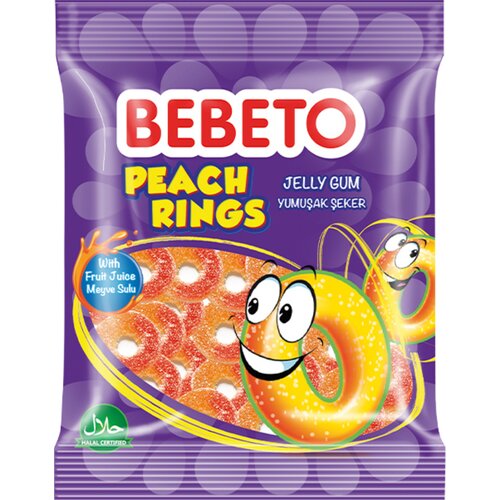 Bebeto Bombone Peach rings 80g Cene