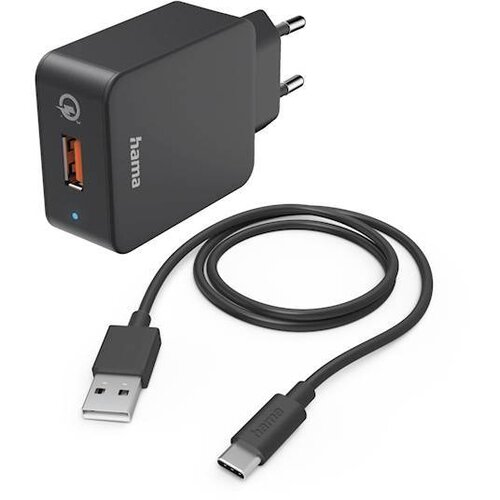 Hama 19.5 W zidni punjač 121684, USB-C, Crni (kabl uključen) Cene