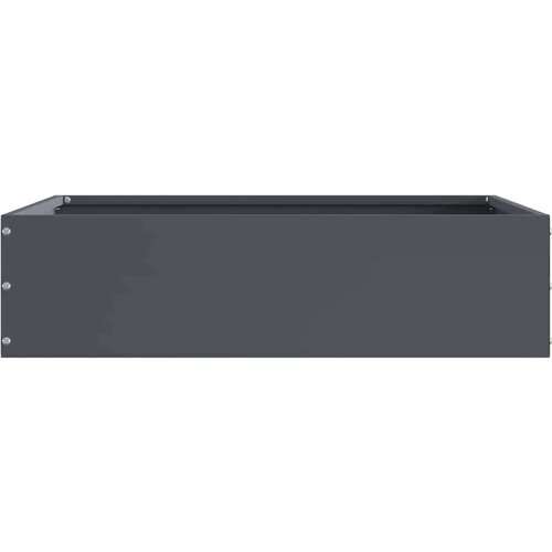 vidaXL Robovi trave 6 pcs Antracit 50 x 50 x 13 cm Jeklo Cene
