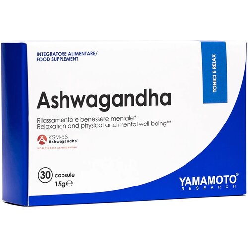 Yamamoto nutrition ashwagandha KSM-66 – prirodna podrška za stres i energiju 30 kapsula Slike