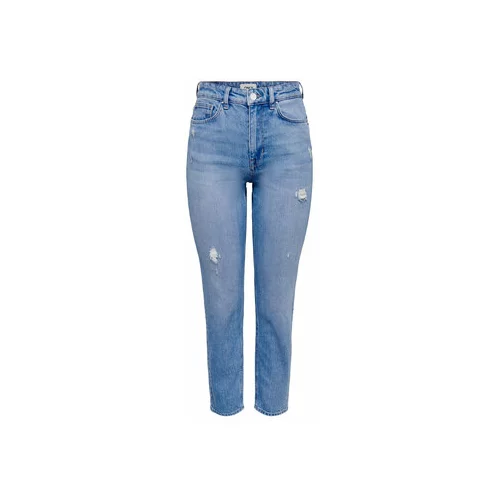 Only Jeans hlače 15249500 Modra Straight Fit