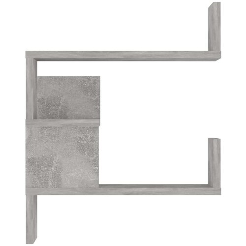 VidaXL Stenske kotne police 2 kosa betonsko sive 40x40x50cm iverna pl., (20620346) Slike
