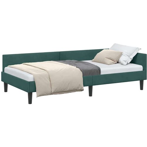 VidaXL krevetni okvir sa kutnim dizajnom tamnozelena 80 x 200 cm Slike