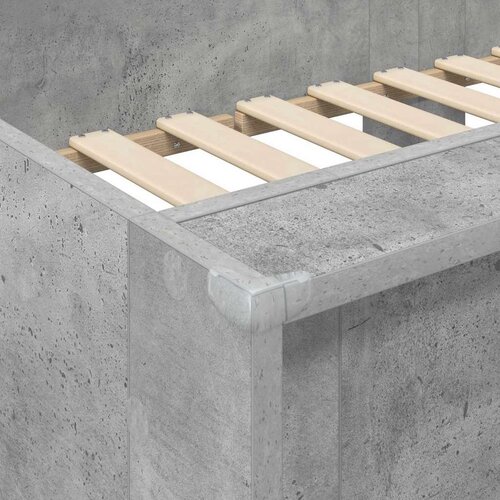  Krevet na kat za djecu Betonski sivi 80 x 200 cm Slike
