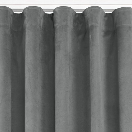  Curtain VILA color graphite style classic transparent wave tape 7 cm velvet 135x225 HOMEDE Cijene