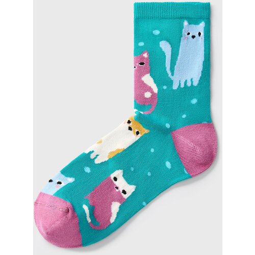Milena Čarape Colorful Cats visoke Slike