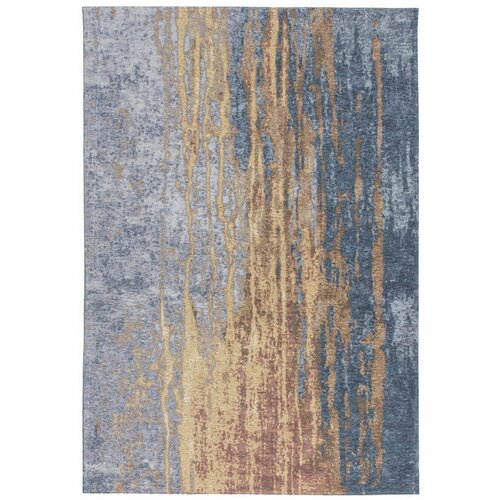 Kayoom RAVNO TKANA PREPROGA Blaze 325 Beige / Blau 115/170 cm modra, bež Cene