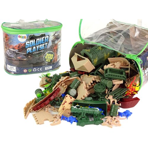 Lean_Toys Voja&amp;scaron;ki komplet figuric orožja vozil 200 kosov Slike