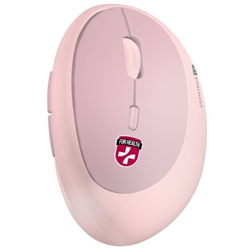 Connect IT CMO-2600-PK - Ergonomski bežični mi&amp;scaron; 800/1200/1600 DPI 1xAA roze Slike