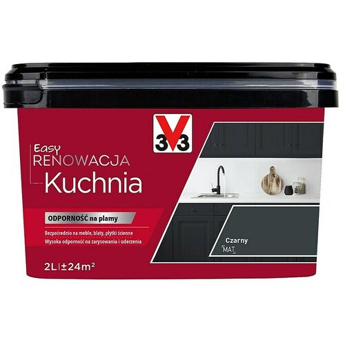 V33 Obnovitvena barva Renovation Perfection (Črna mat, 2 l, Mat, Ustrezno za: Kuhinje) Cene