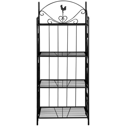  Stalak za biljke kvadratan Crni Slike