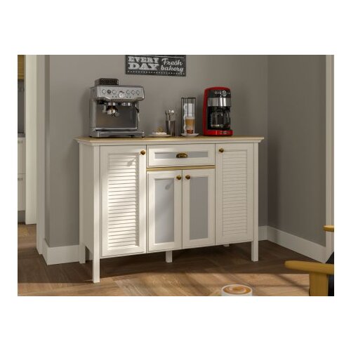 Hanah home Visenamenska komoda za kafe Krem Hrast Siva boja FRN 21034 Cene