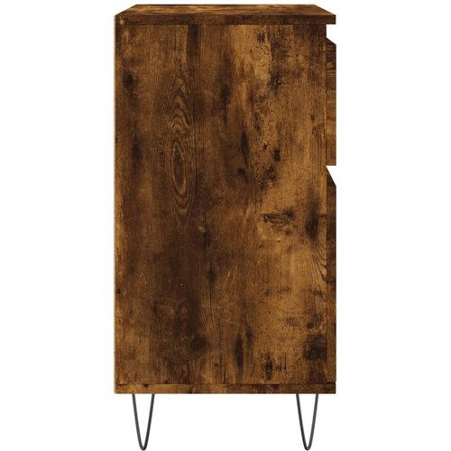  Komoda boja dimljenog hrasta 60 x 35 x 70 cm konstruirano drvo Slike