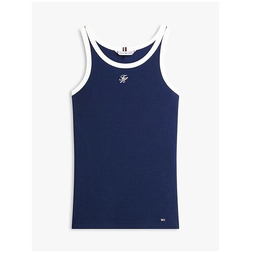 Tommy Hilfiger Majice brez rokavov WW0WW48712 Modra Slike
