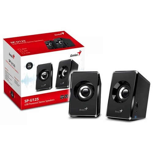  Zvučnik Genius SP-U125 USB crni Slike