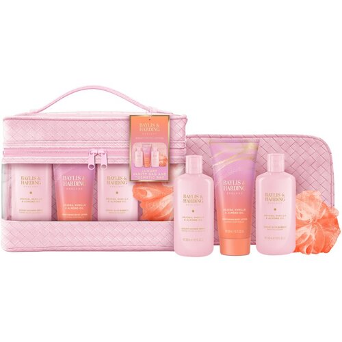 Baylis &amp;amp; Harding Jojoba, Vanilla &amp;amp; Almond Oil poklon set kozmetička torbica Slike
