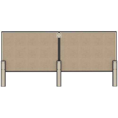  Uzglavlje od tkanine tamnosivo 200 x 200 cm Slike