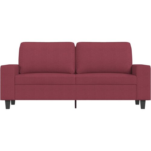  Dvosjed od tkanine crvena boja vina 140 cm Slike