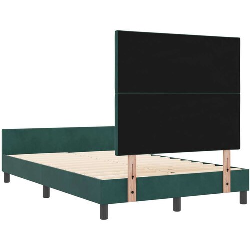 VidaXL Okvir kreveta tamno zelena 120x200 cm bar&amp;scaron;un Slike