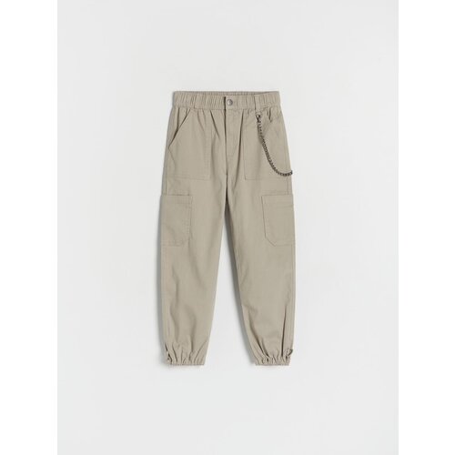 Reserved Girls` trousers - kaki Cene