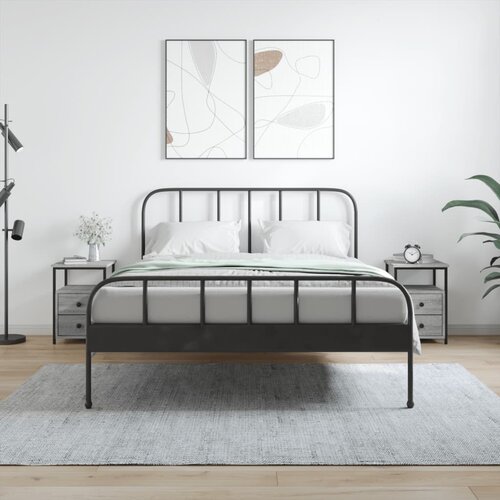 vidaXL Nočna omarica 2 kosa siva sonoma 34x35,5x50 cm inženirski les Cene