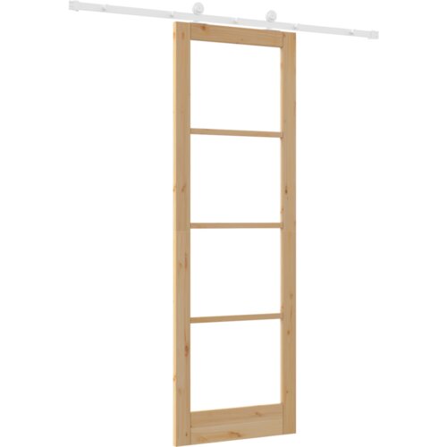 vidaXL Drsna vrata z dodatki 'ORKDAL'iz trdega lesa in stekla, Notranja vrata z steklom 'ORKDAL'78x232x4 cm iz trdega borovega lesa Cene