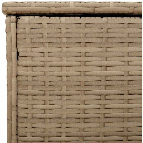  Vanjska kutija za jastuke bež 100x55x55,5 cm poli ratan Slike