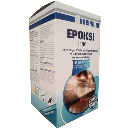 AMAL epoksi smola herpelin 1186 1KG - za debelino 0.5-5CM Slike