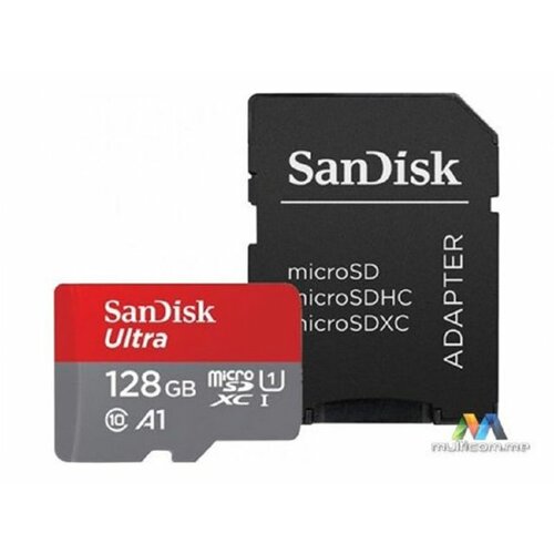 Sandisk SDSQUAR-128G-GN6MA 128GB Ultra A1 Micro SDXC memorijska kartica Slike