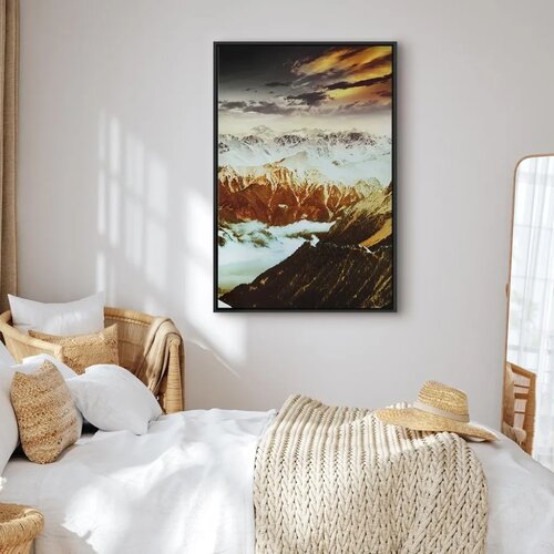  Slika - Copper Mountains (1 Part) Vertical 40x60 U crnom drvenom okviru Slike
