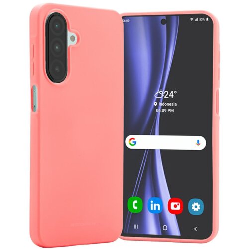Goospery Soft Feeling silikonski ovitek za Samsung Galaxy A36 - roza Slike