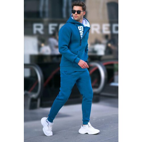 Madmext Petrol Blue Men&amp;#039;s Tracksuit Set 5634 Slike