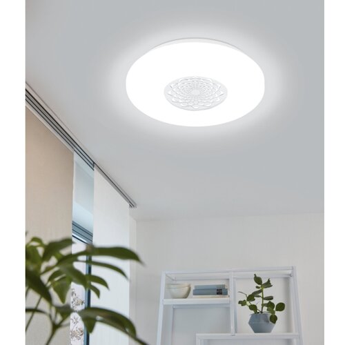 Eglo capasso 1 plafonjera/1, led, 24w, 3600lm, prom 400, krom/bijela Slike