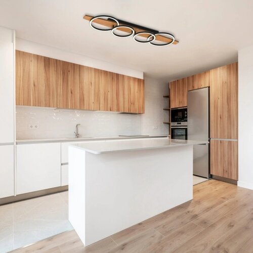  LED stropno svetlo MELISA LED/35W/230V 26,5x95 cm borovina Slike