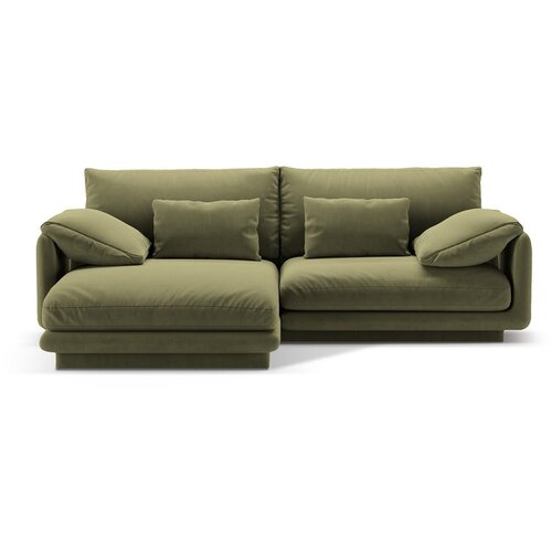Micadoni Svijetlo zelena kutna garnitura od boucl&amp;eacute; tkanine (s lijevim kutom) Torino &amp;ndash; Home Slike